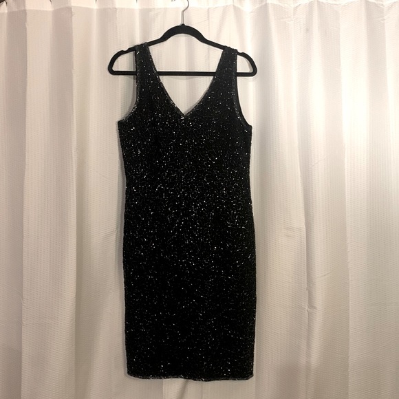 JM Collection Dresses & Skirts - Vintage Beaded Black Dress